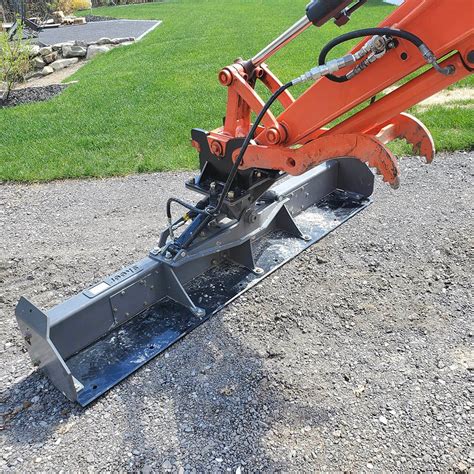 mini digger grading beam|skeer grading beam.